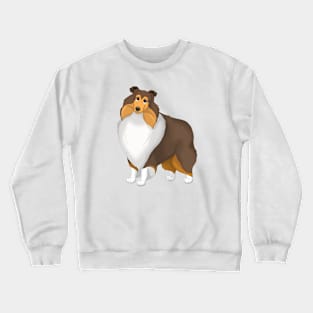 Sable Rough Collie Dog Crewneck Sweatshirt